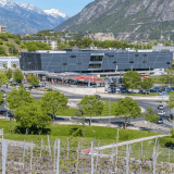 Le "noeud de trafic" au giratoire de Sierre-ouest devait être dénoué par le contournement envisagé